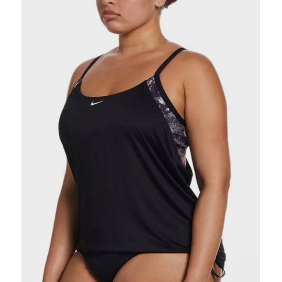 Nike Womens Plus Size Swim Tankini Top Size 1X - Picture 1 of 8